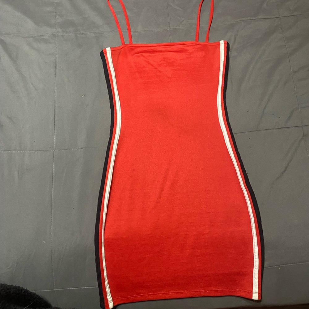 Red Sleeveless Bodycon Dress